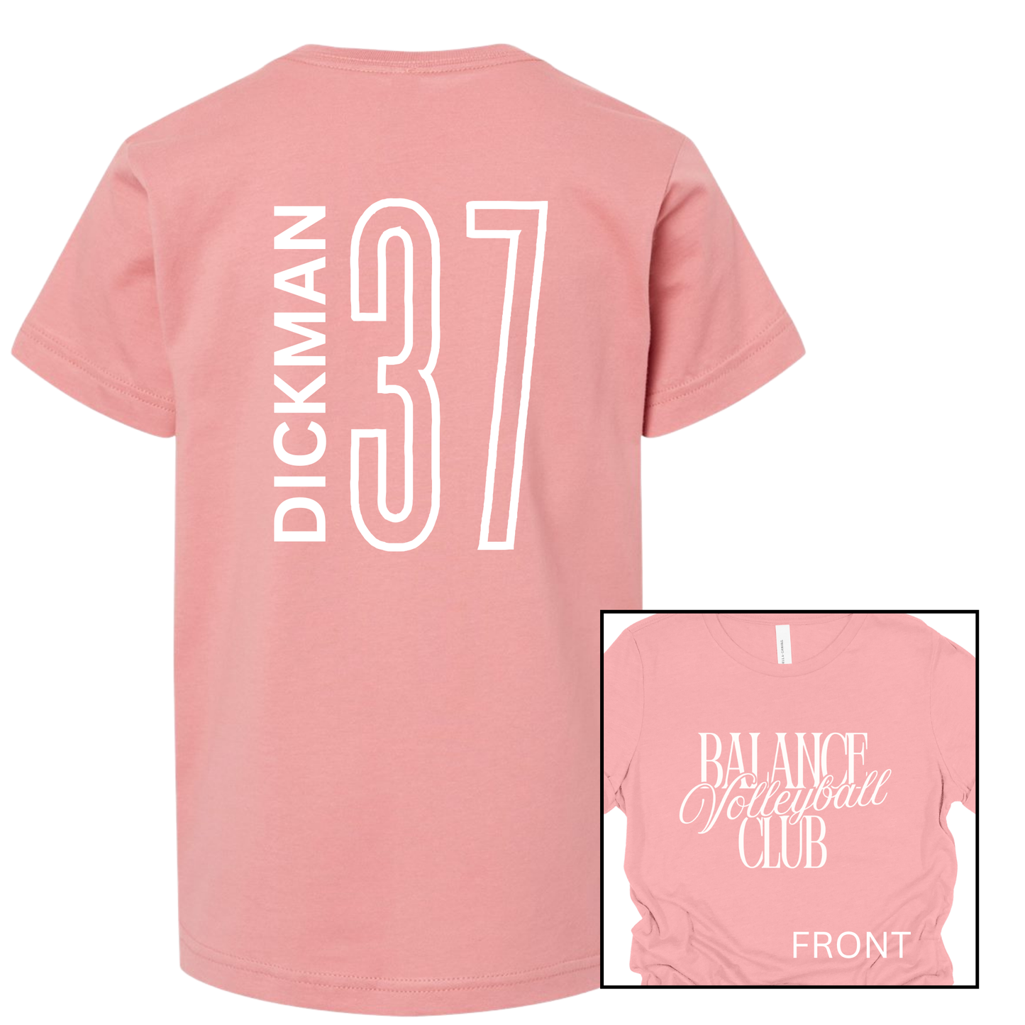 Balance Volleyball Club, Personalized | Short Sleeve Adult Tee