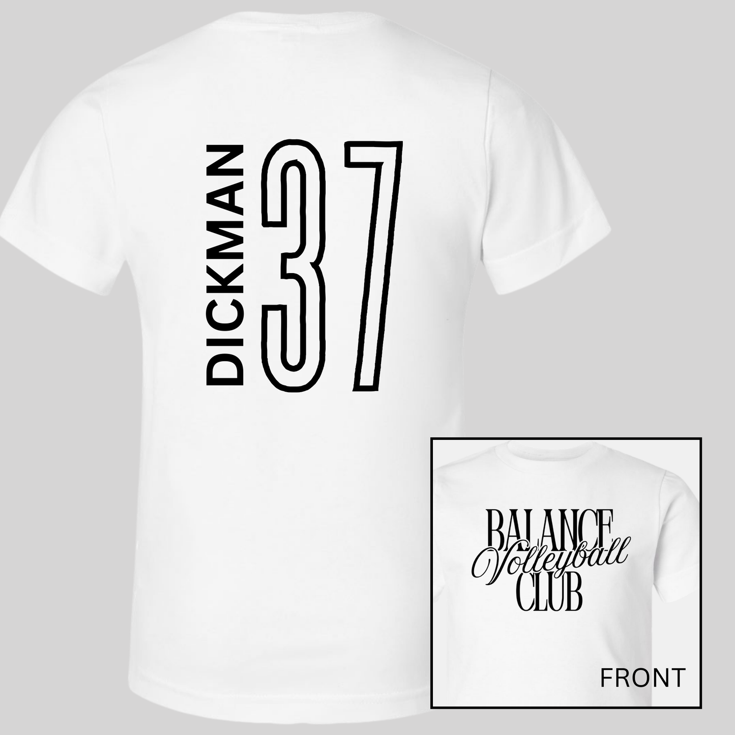 Balance Volleyball Club, Personalized | Short Sleeve Adult Tee