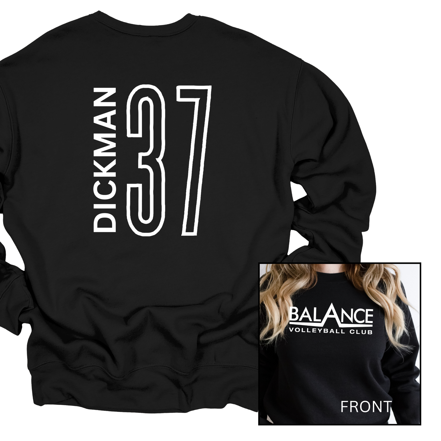 Balance Logo, Personalized | Adult Crewneck