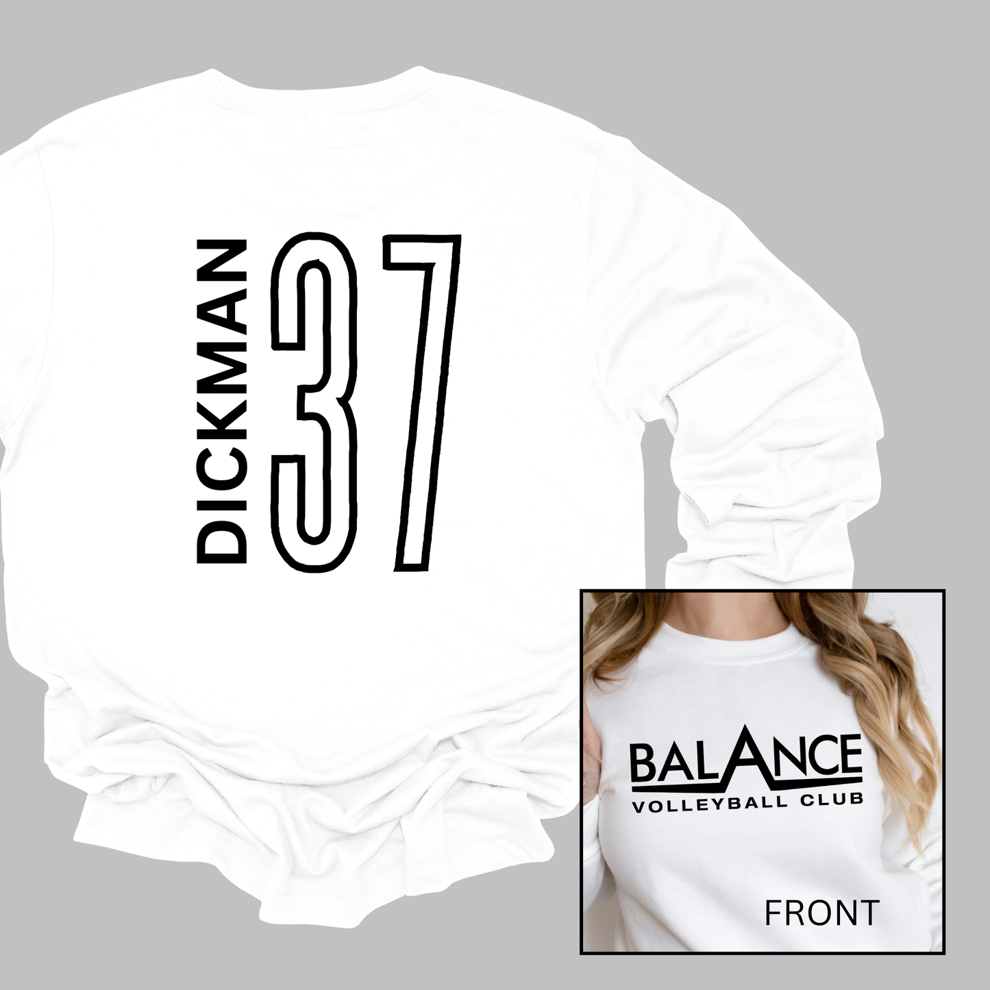 Balance Logo, Personalized | Adult Crewneck