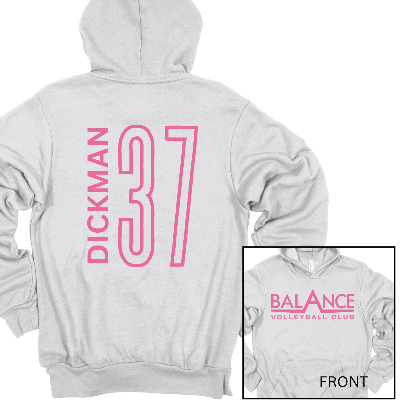 Balance Logo, Personalized | Adult Hooded Sweatshirt
