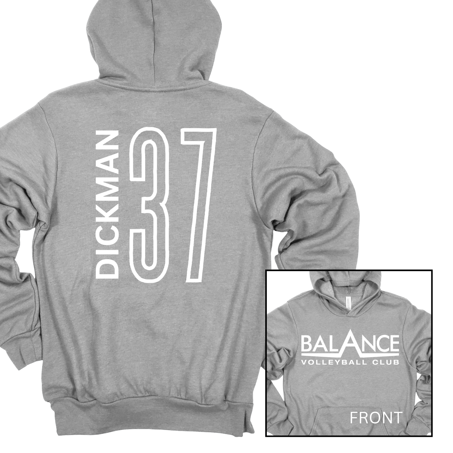 Balance Logo, Personalized | Adult Hooded Sweatshirt