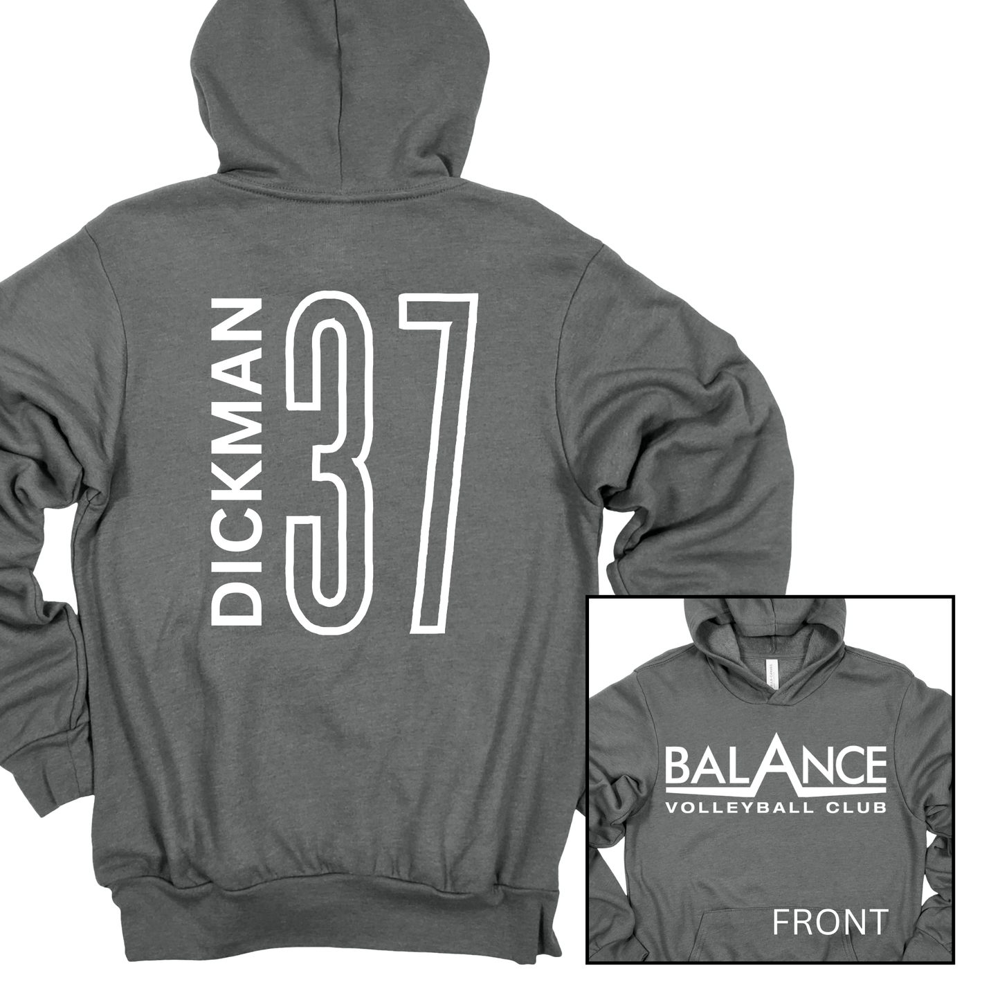 Balance Logo, Personalized | Adult Hooded Sweatshirt