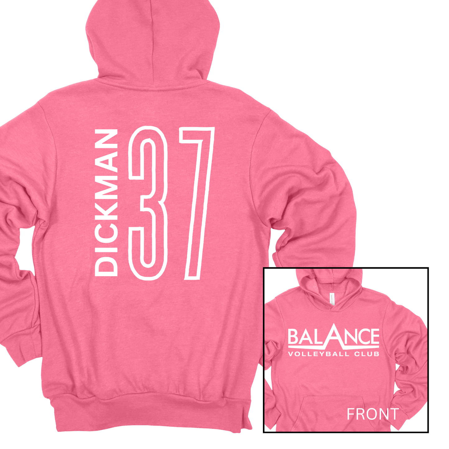 Balance Logo, Personalized | Adult Hooded Sweatshirt