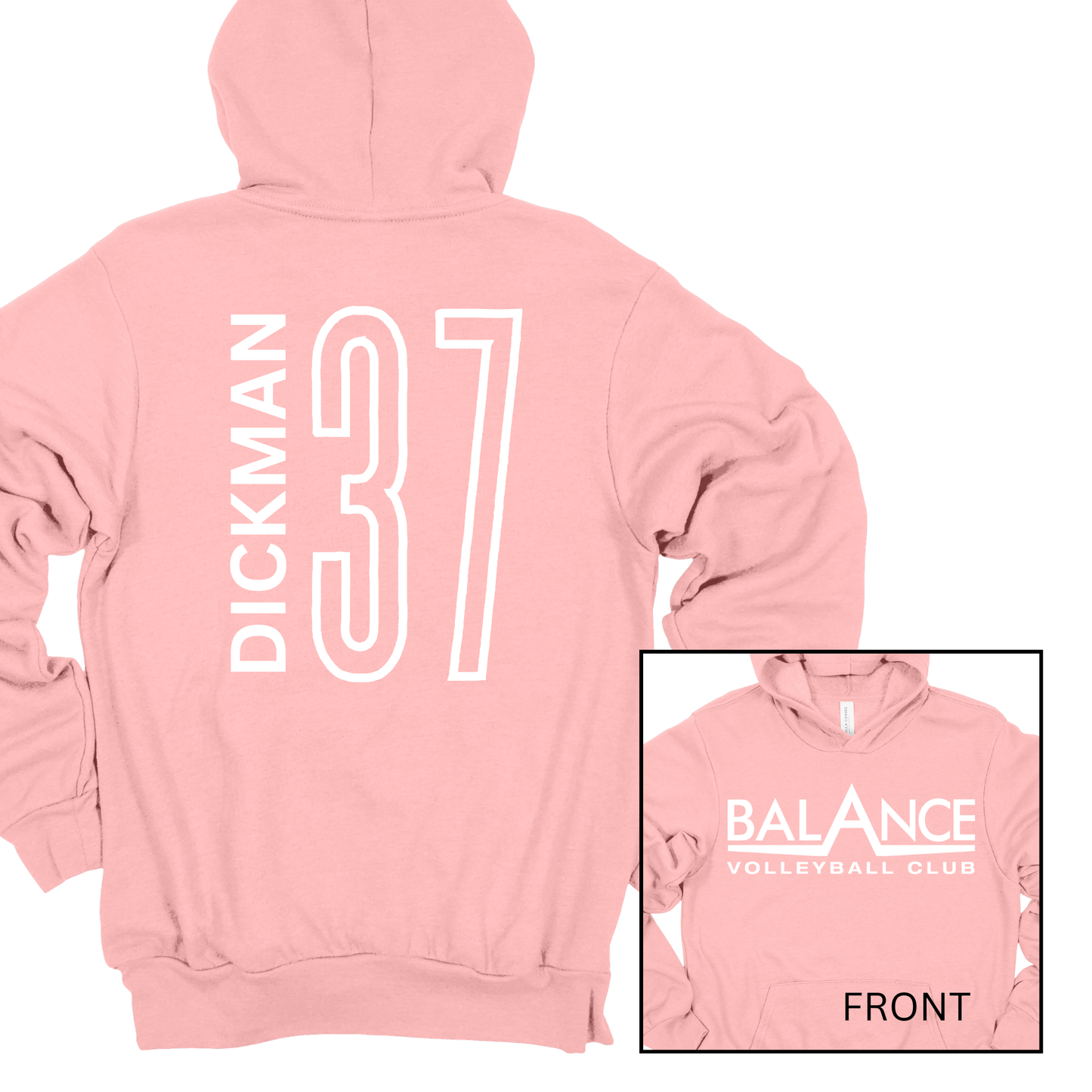 Balance Logo, Personalized | Adult Hooded Sweatshirt