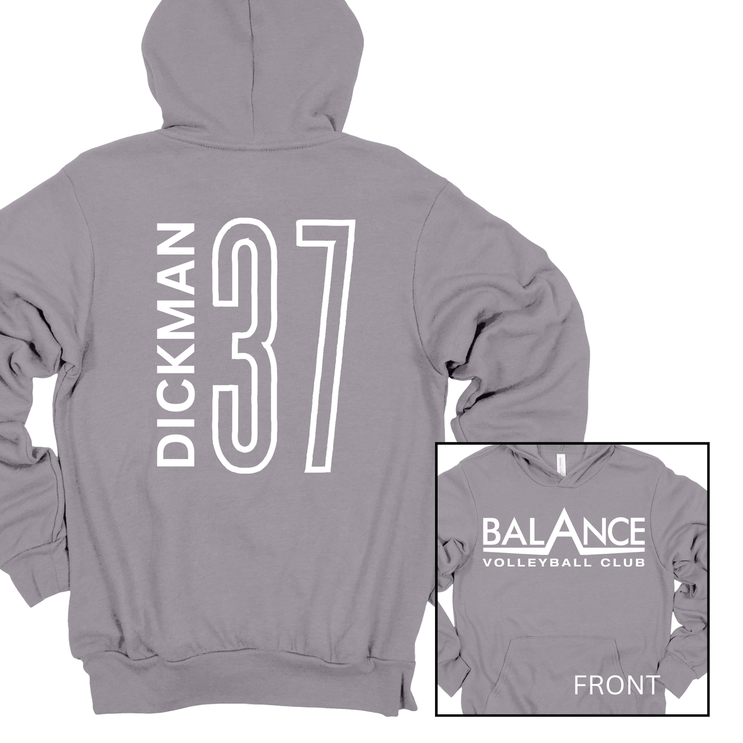 Balance Logo, Personalized | Adult Hooded Sweatshirt