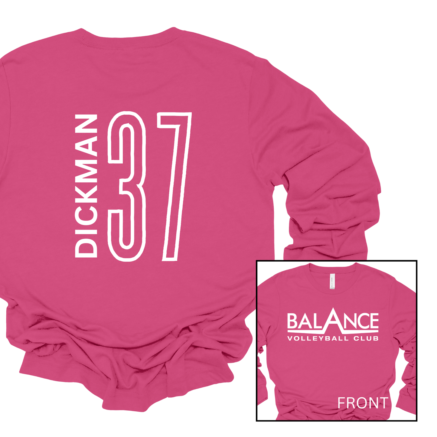 Balance Logo, Personalized | Long Sleeve Adult Tee
