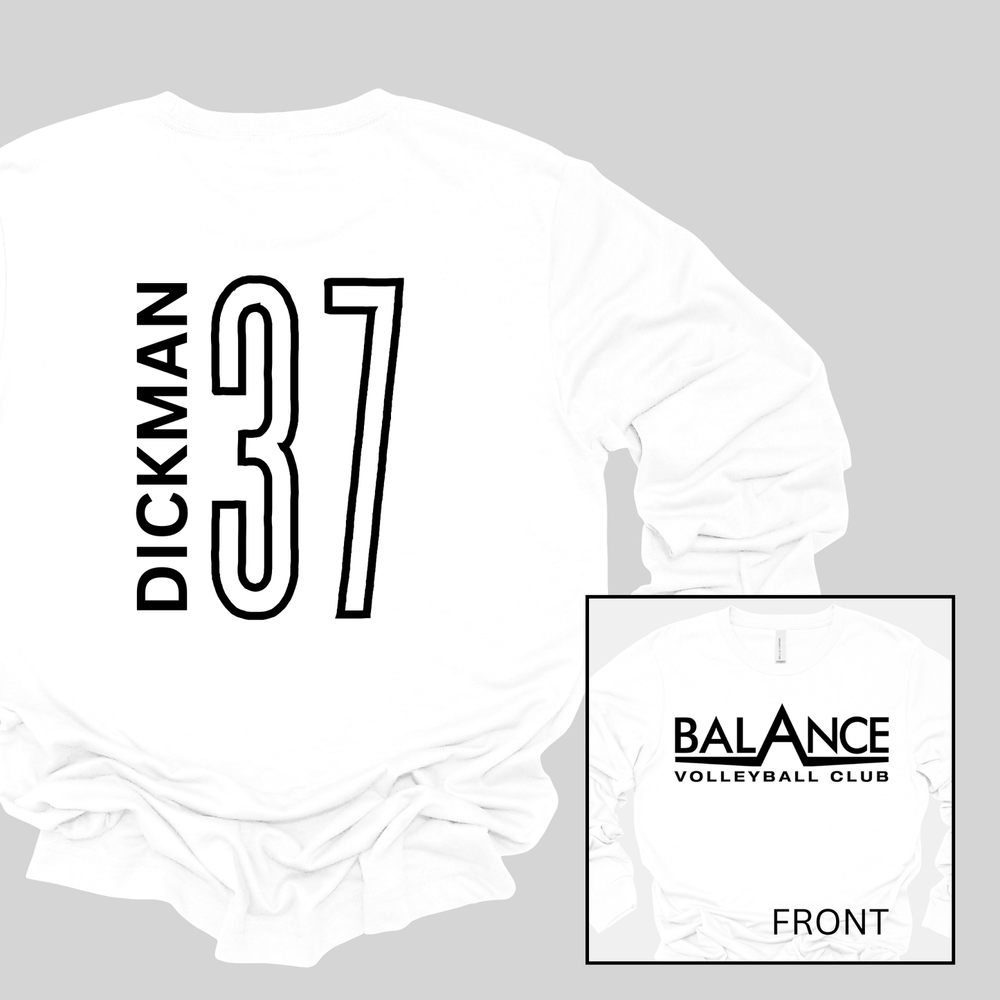 Balance Logo, Personalized | Long Sleeve Adult Tee