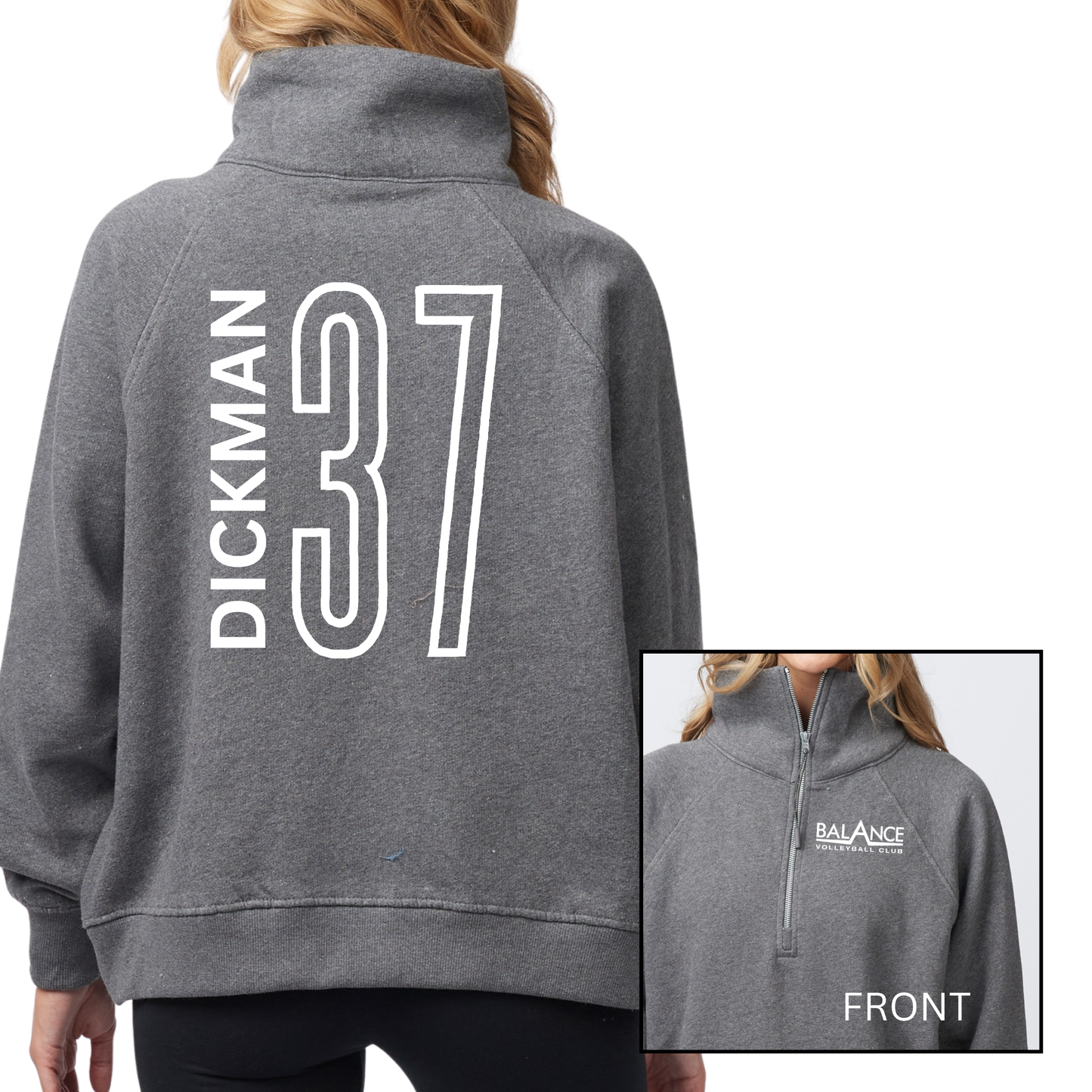 Balance Logo, Personalized | Womens Quarter Zip Fleece