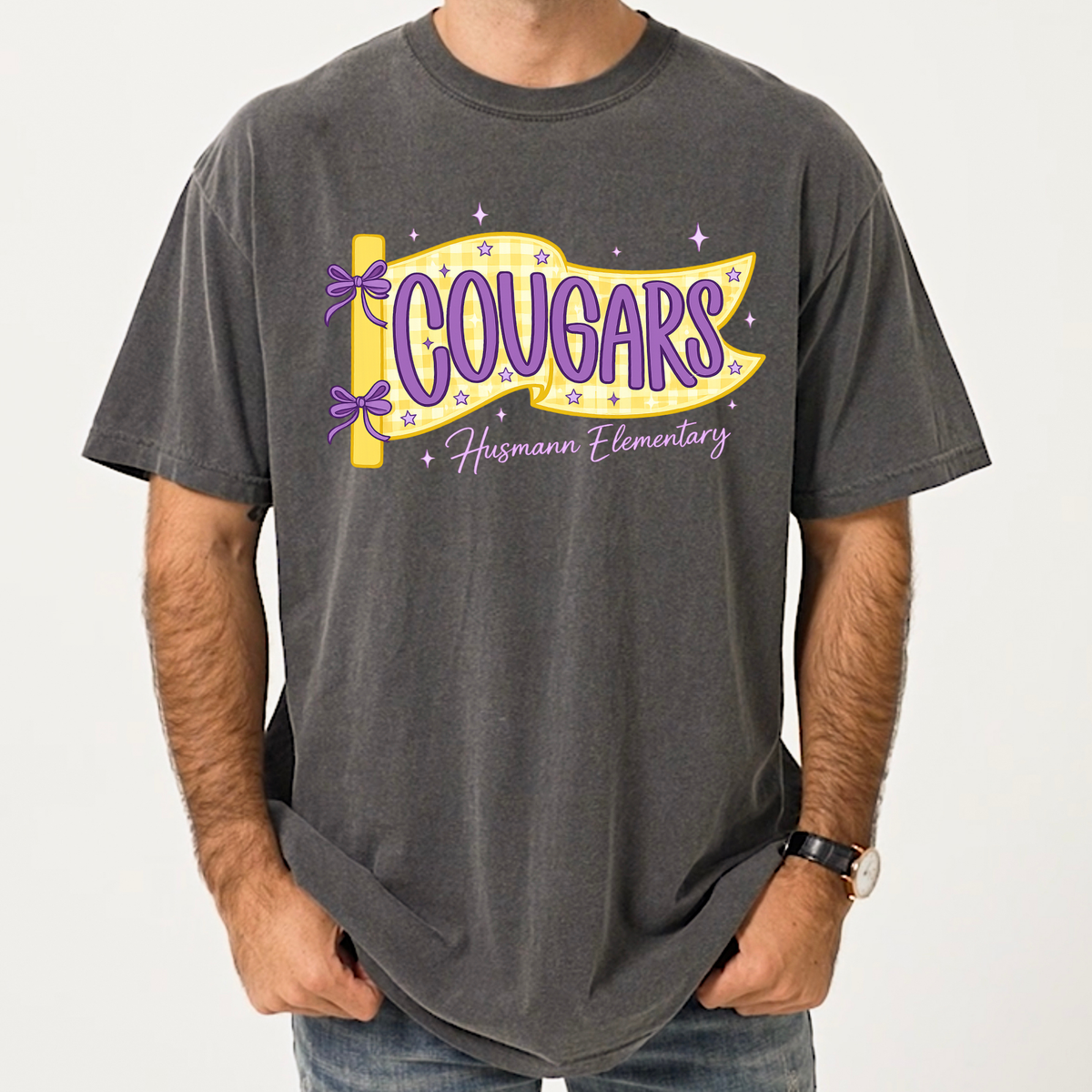 Cougars Flag | Short Sleeve Adult Tee