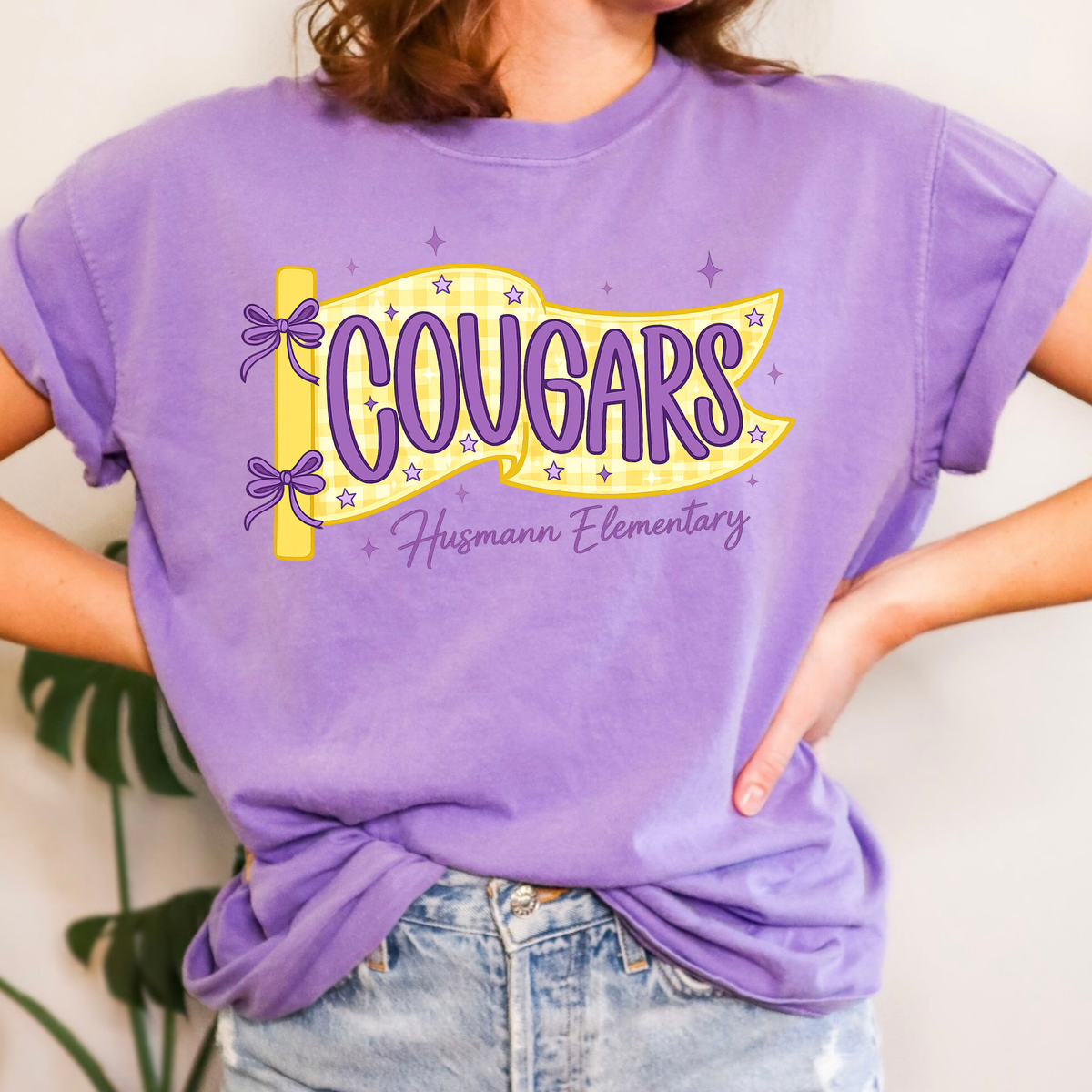 Cougars Flag | Short Sleeve Adult Tee