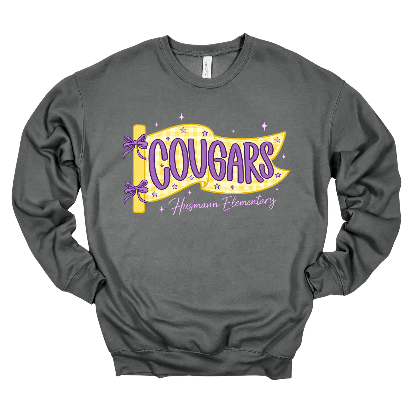 Cougars Flag | Adult Crewneck