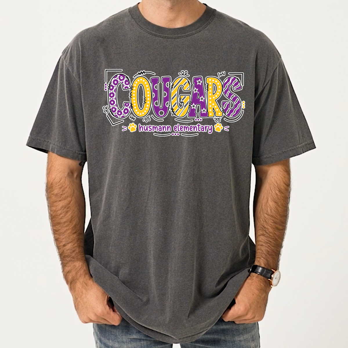 Playful Cougars | Short Sleeve Adult Tee