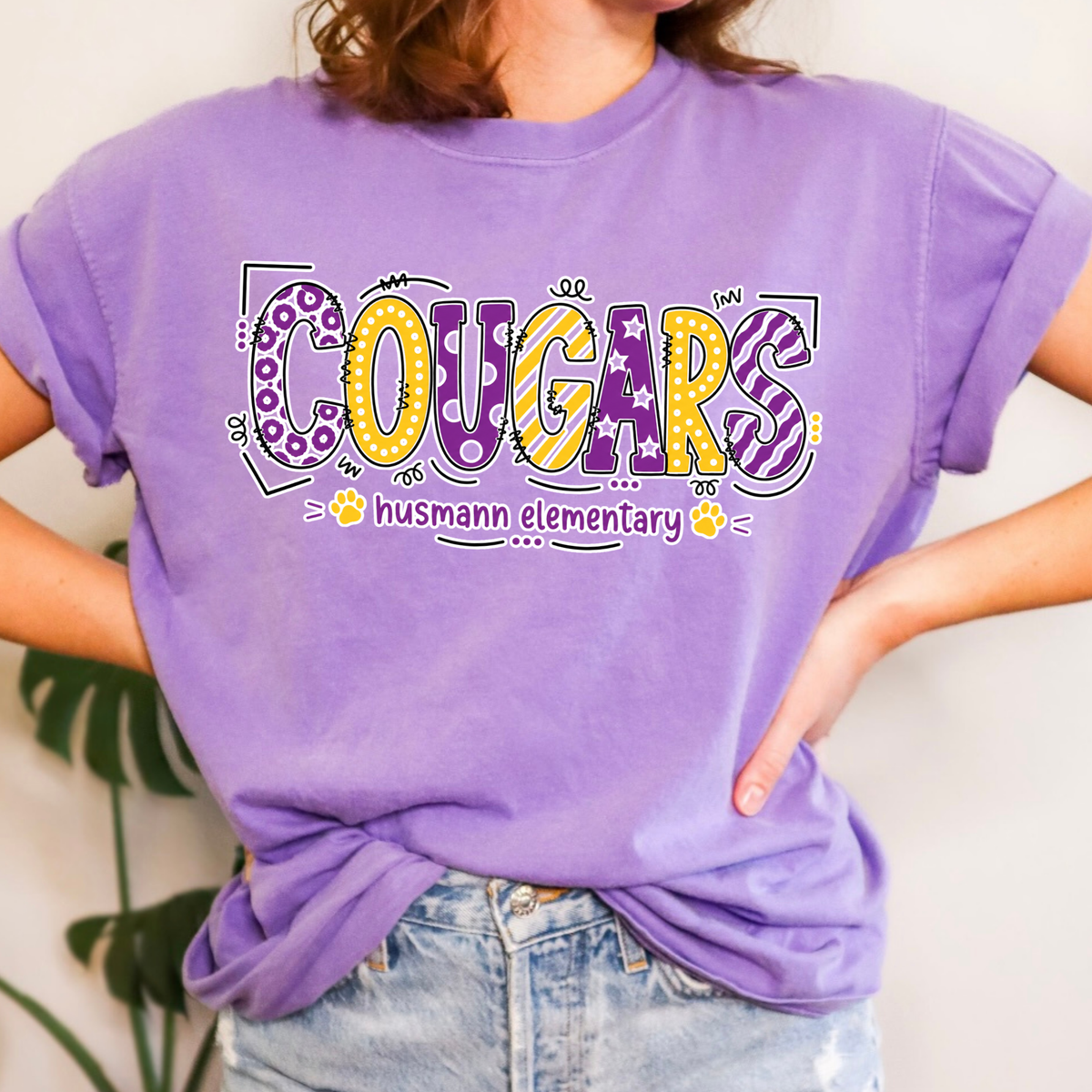 Playful Cougars | Short Sleeve Adult Tee