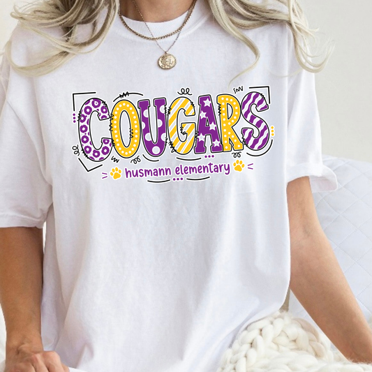 Playful Cougars | Short Sleeve Adult Tee