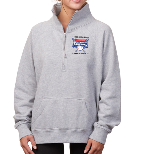 CLB Pocket Logo | Womens Quarter Zip Fleece