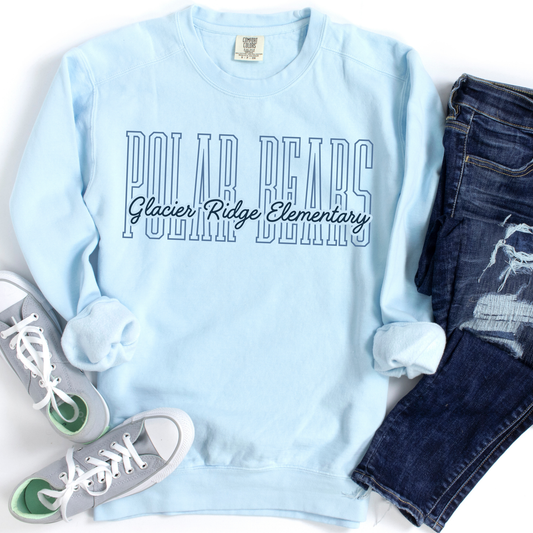 Polar Bears | Adult Comfort Colors Crewneck