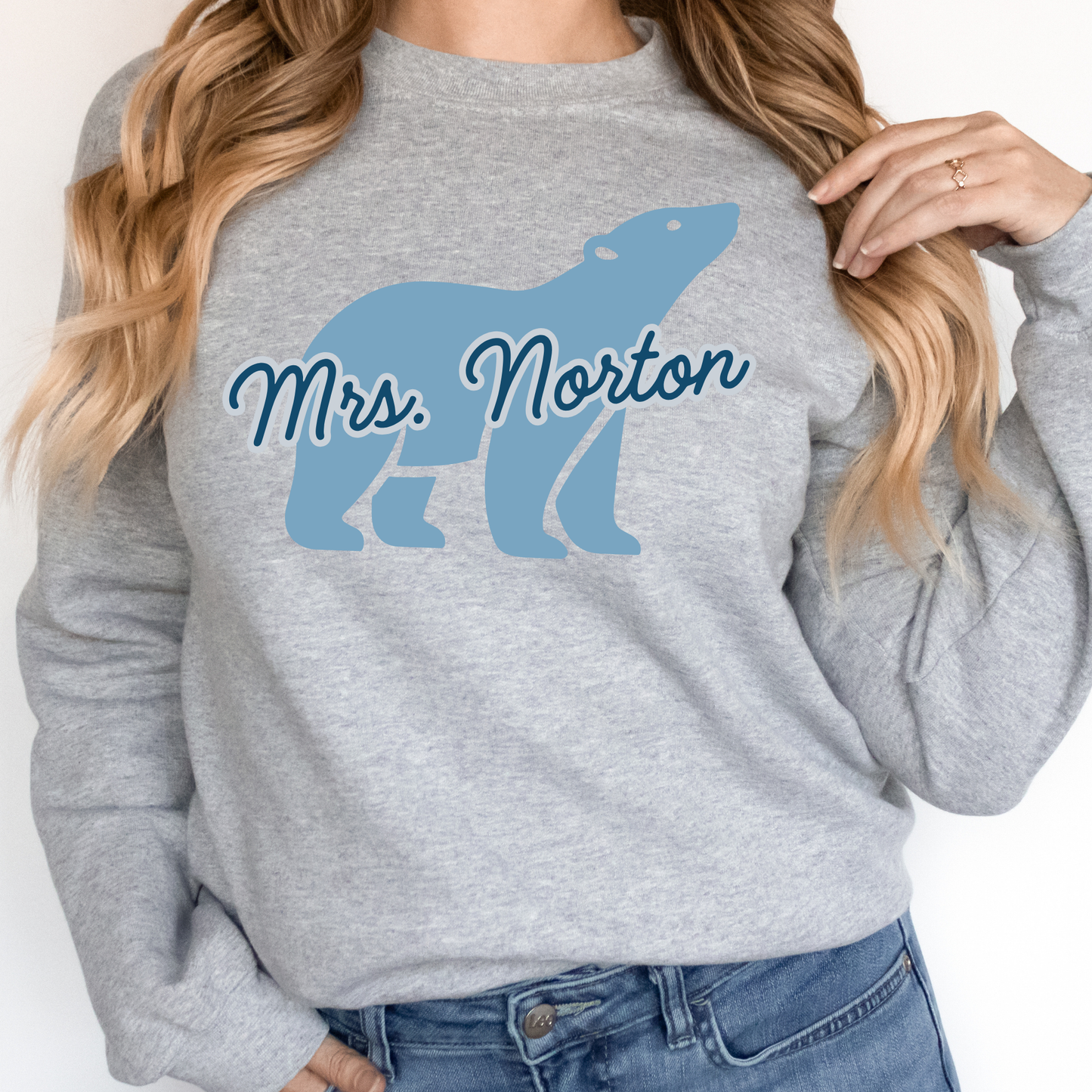 Polar Bears Icon Personalized | Adult Crewneck