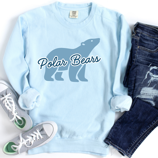 Polar Bears Icon | Adult Comfort Colors Crewneck