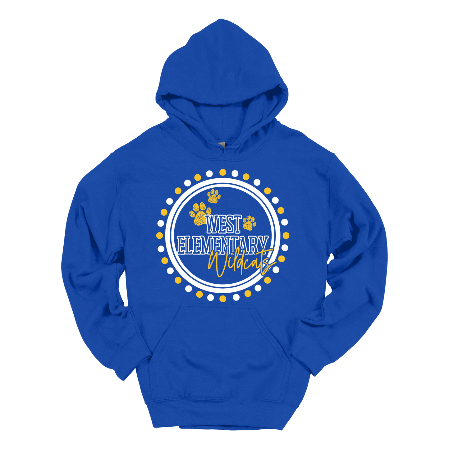 Polka Dot Wildcats | Youth Hooded Sweatshirt