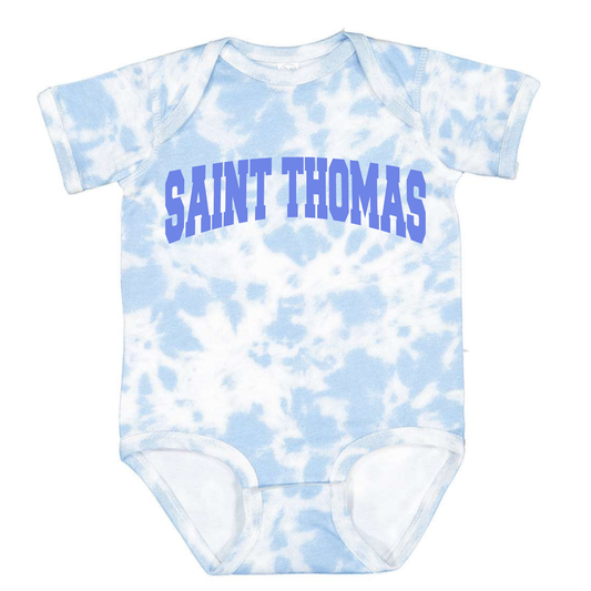 NEW! St. Thomas Varisty Tie-Dye | Short Sleeve Infant Onesie