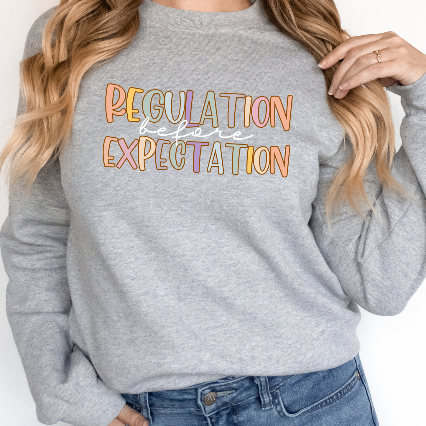 Regulation Before Expectation | Adult Crewneck