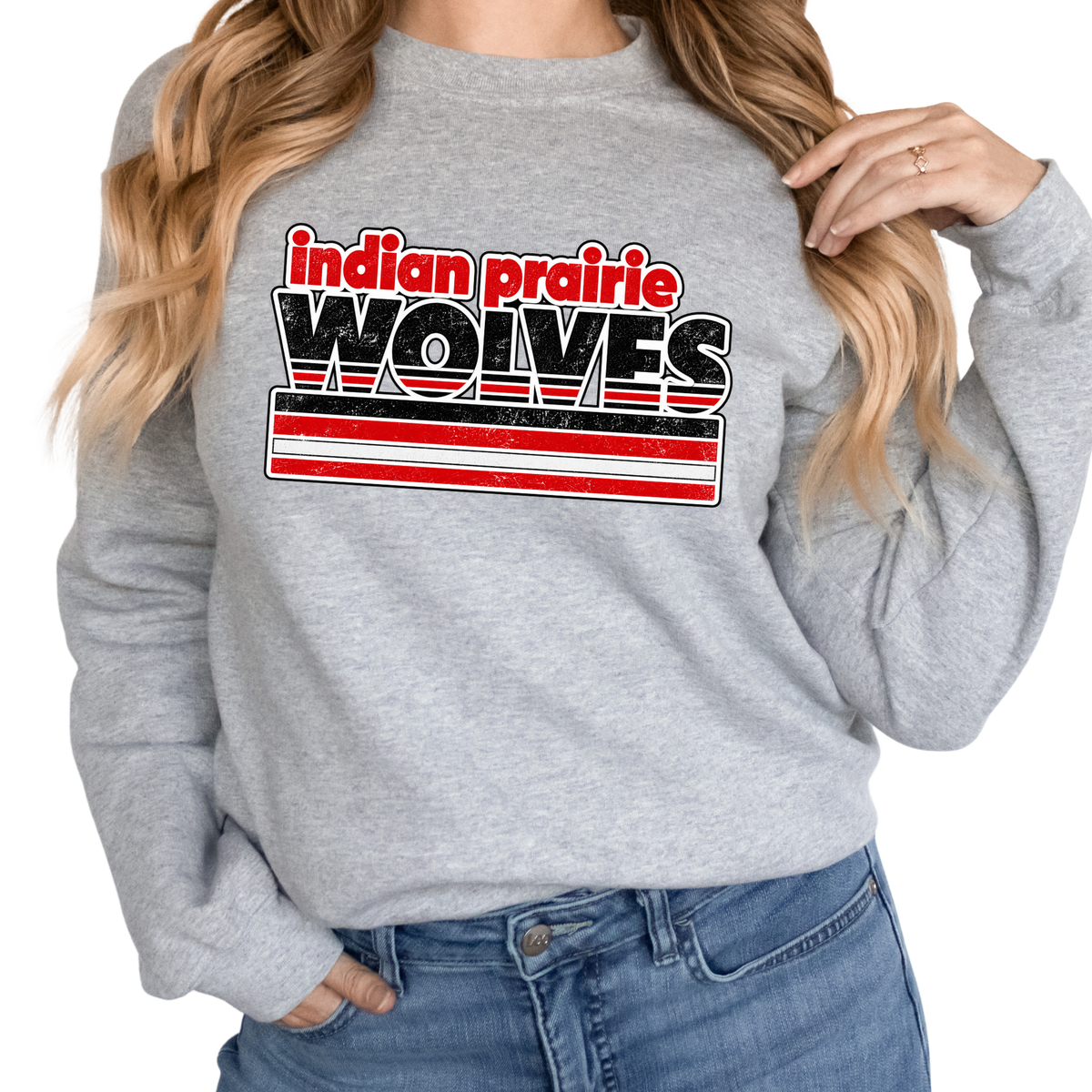 Retro Wolves | Adult Crewneck