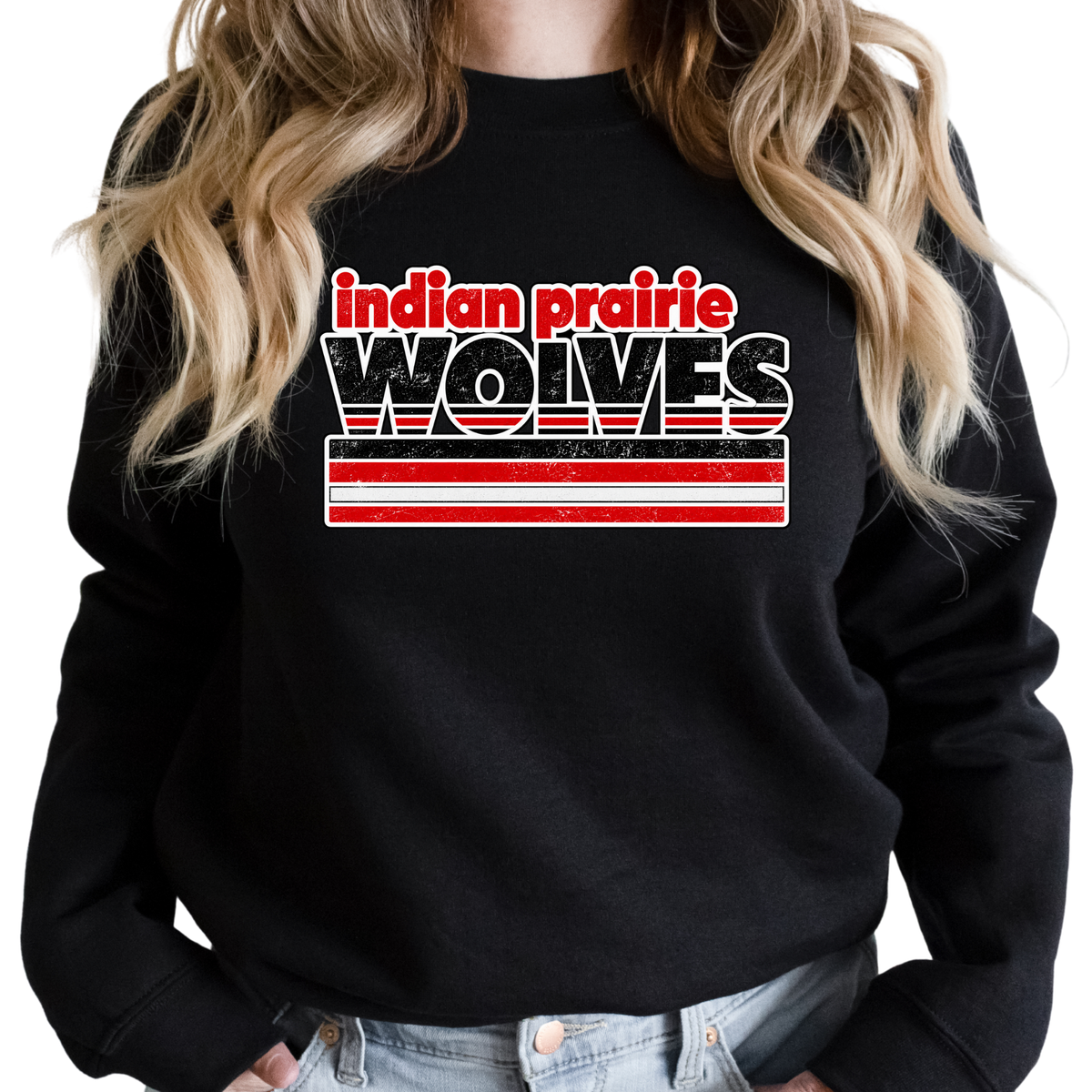 Retro Wolves | Adult Crewneck