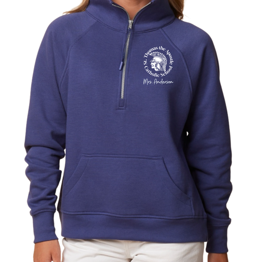 St. Thomas the Apostle, Personalized | Womens Quarter Zip Fleece