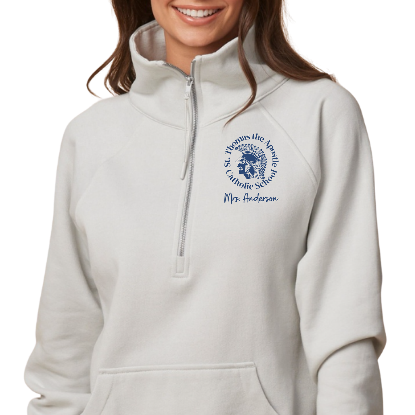 St. Thomas the Apostle, Personalized | Womens Quarter Zip Fleece