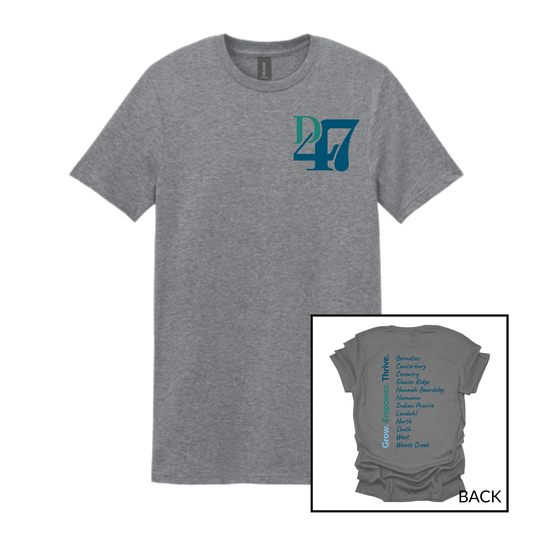 D47 Schools 2 Full Color | Short Sleeve Adult Tee