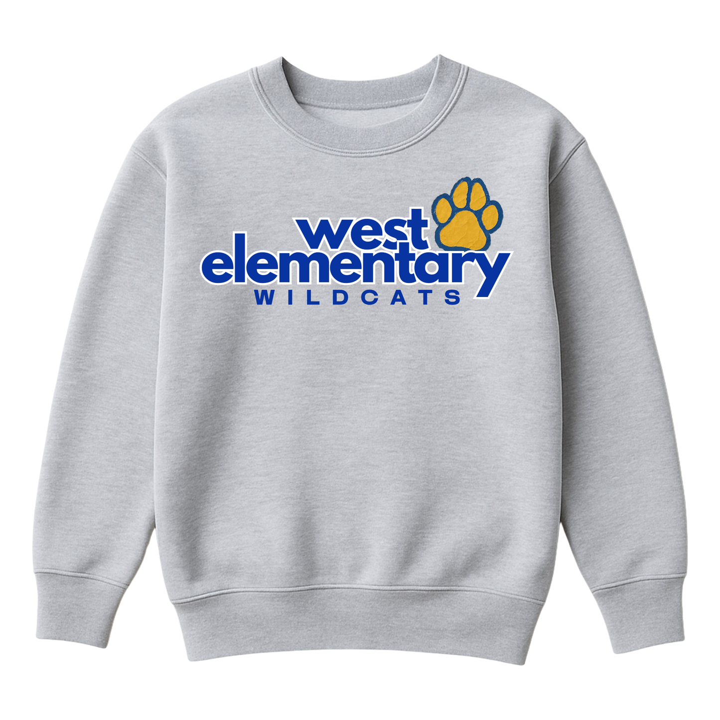 Scrapbook Paw Print | Youth Fleece Crewneck