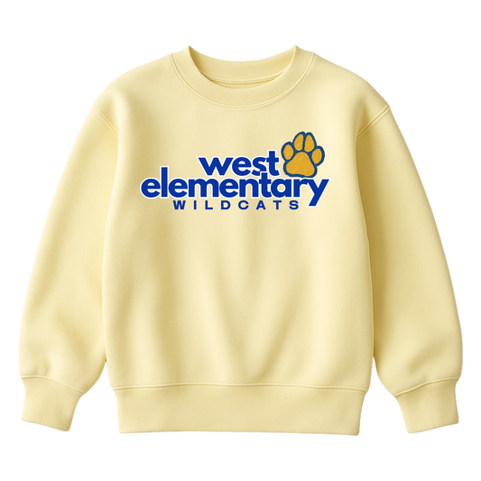 Scrapbook Paw Print | Youth Fleece Crewneck