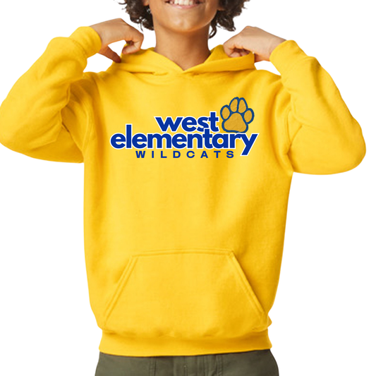 Scrapbook Paw Print | Youth Hooded Sweatshirt