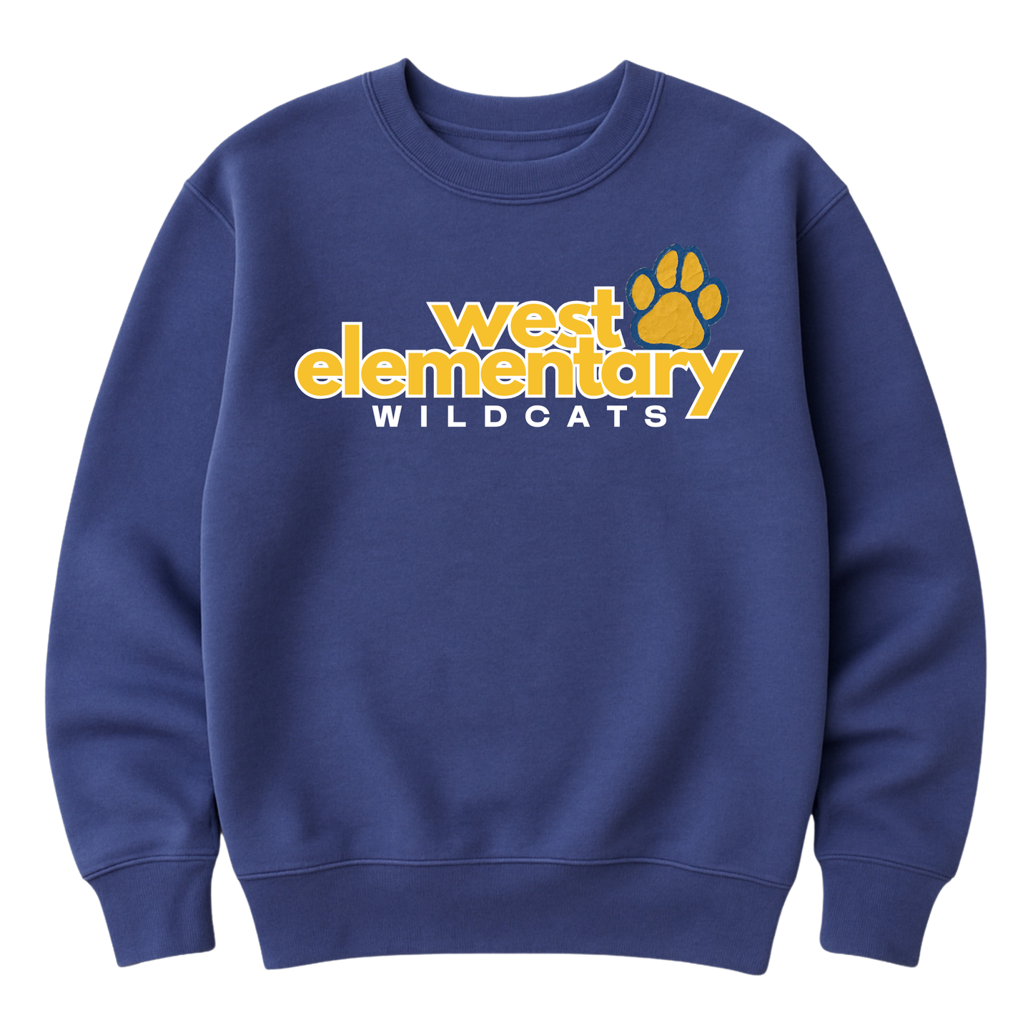 Scrapbook Paw Print | Youth Fleece Crewneck