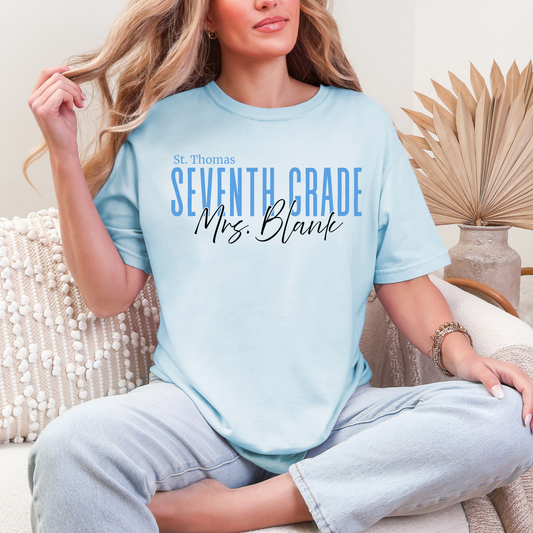 Personalized Junior High Teacher | Short Sleeve Adult Tee
