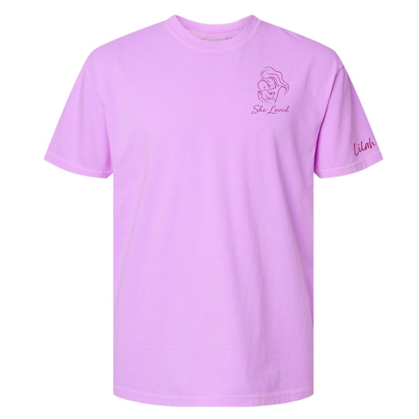 She Loved, Personalized | Short Sleeve Adult Tee