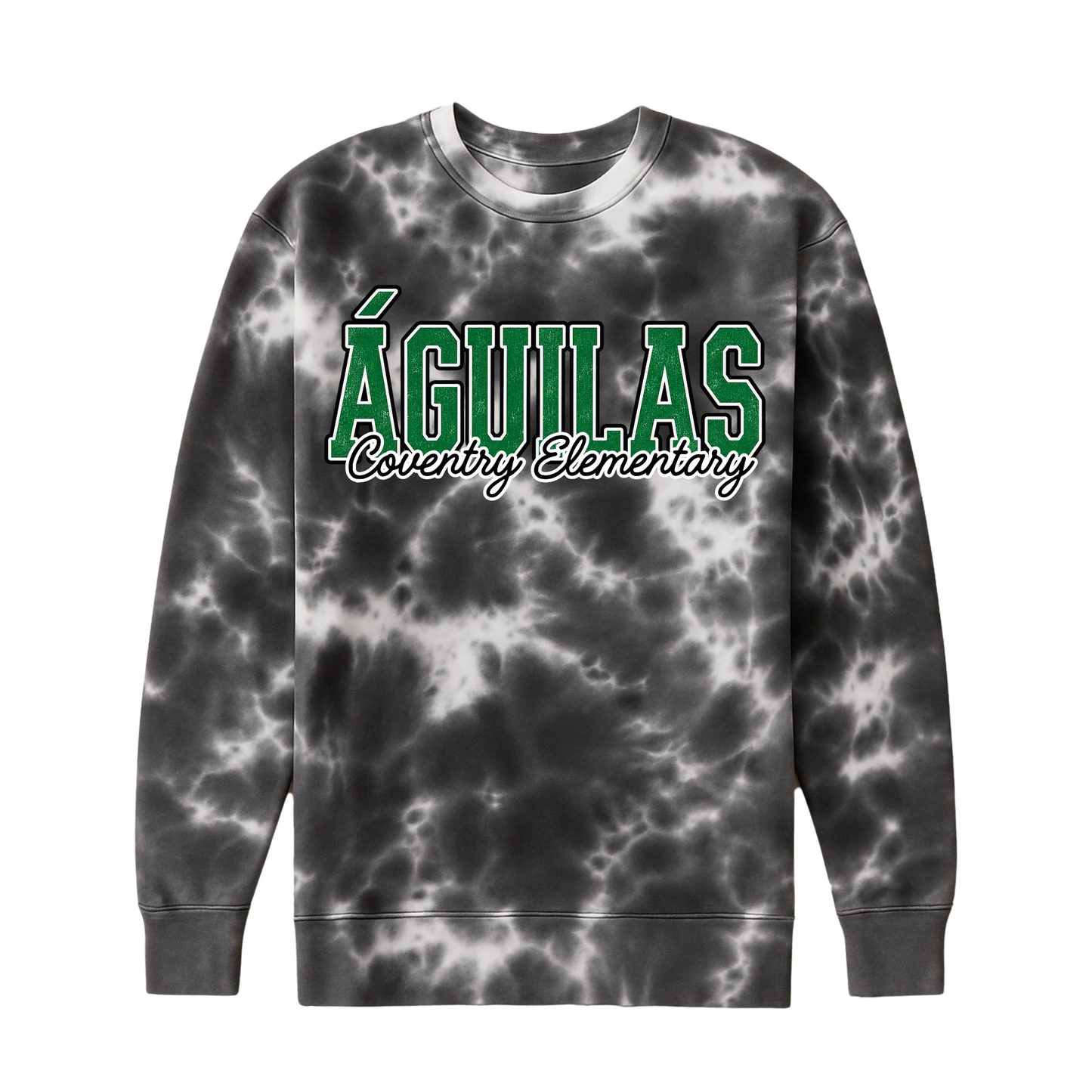 Vintage Águilas | Fleece Tie-Dye Crewneck