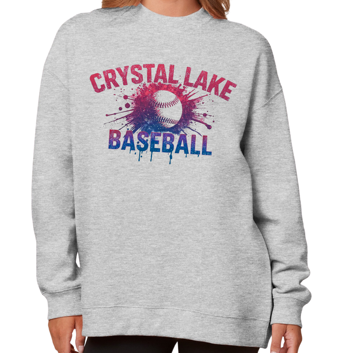 CLB Splatter | Ladies Oversized Crewneck