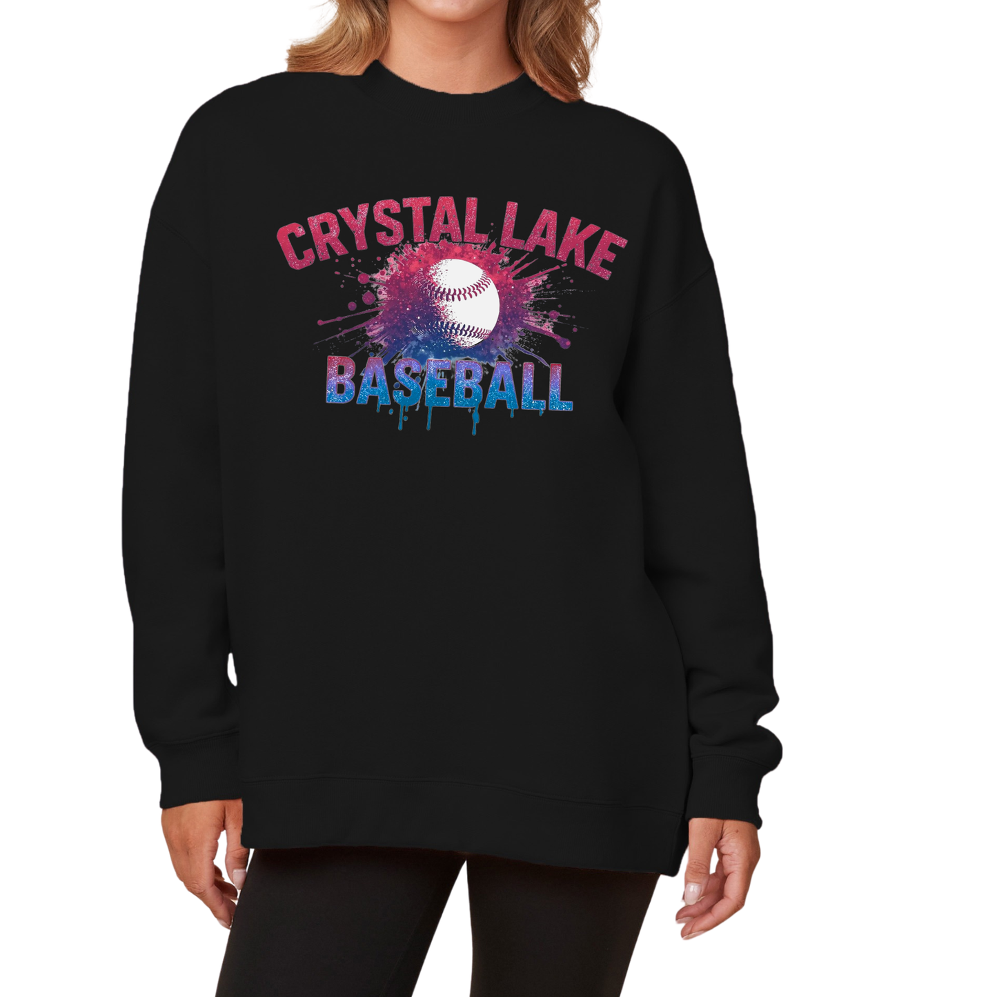 CLB Splatter | Ladies Oversized Crewneck