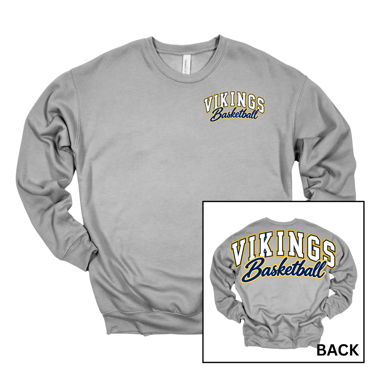 Vikings Basketball Wingspan | Adult Crewneck