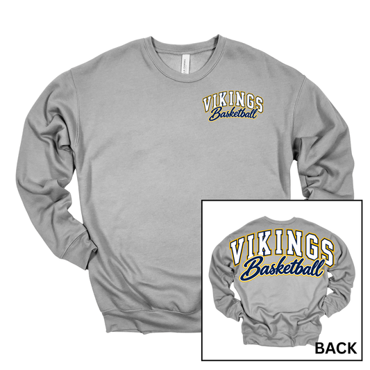Vikings Basketball Wingspan | Adult Crewneck