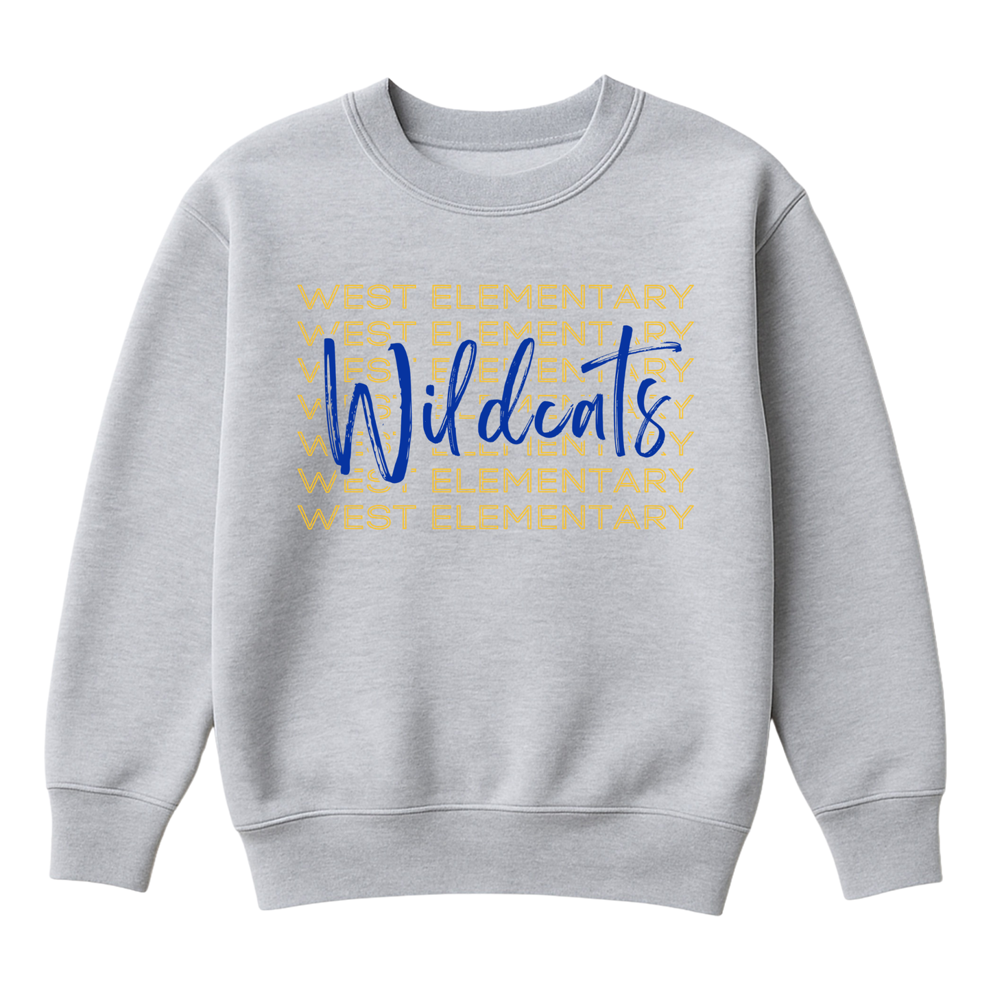 West Elementary Wildcats Stack | Youth Fleece Crewneck