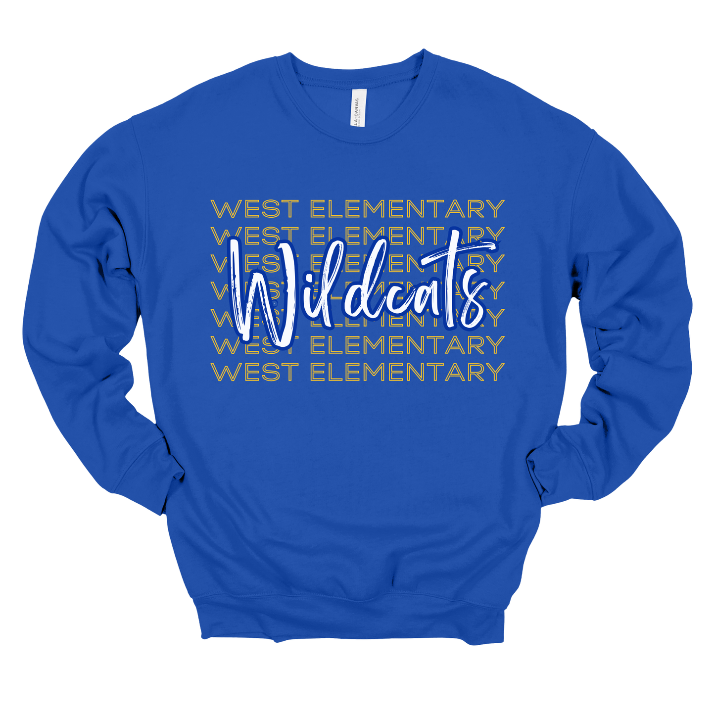 Wildcats Elementary Wildcats Stack | Adult Crewneck
