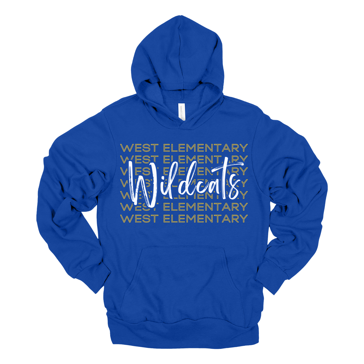 West Elementary Wildcats Stack | Adult Hooded Sweatshirt