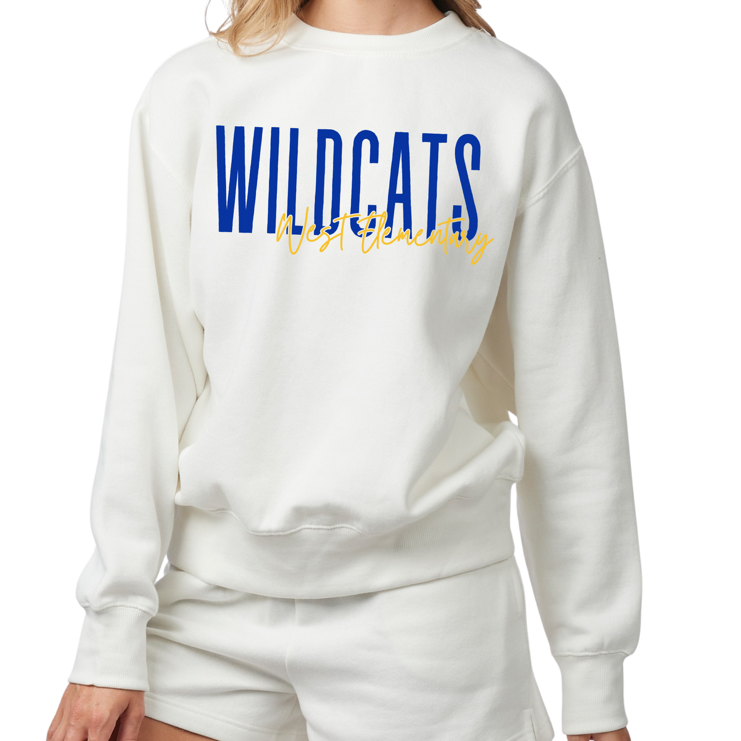 West Wildcats | Ladies Boxy Crewneck