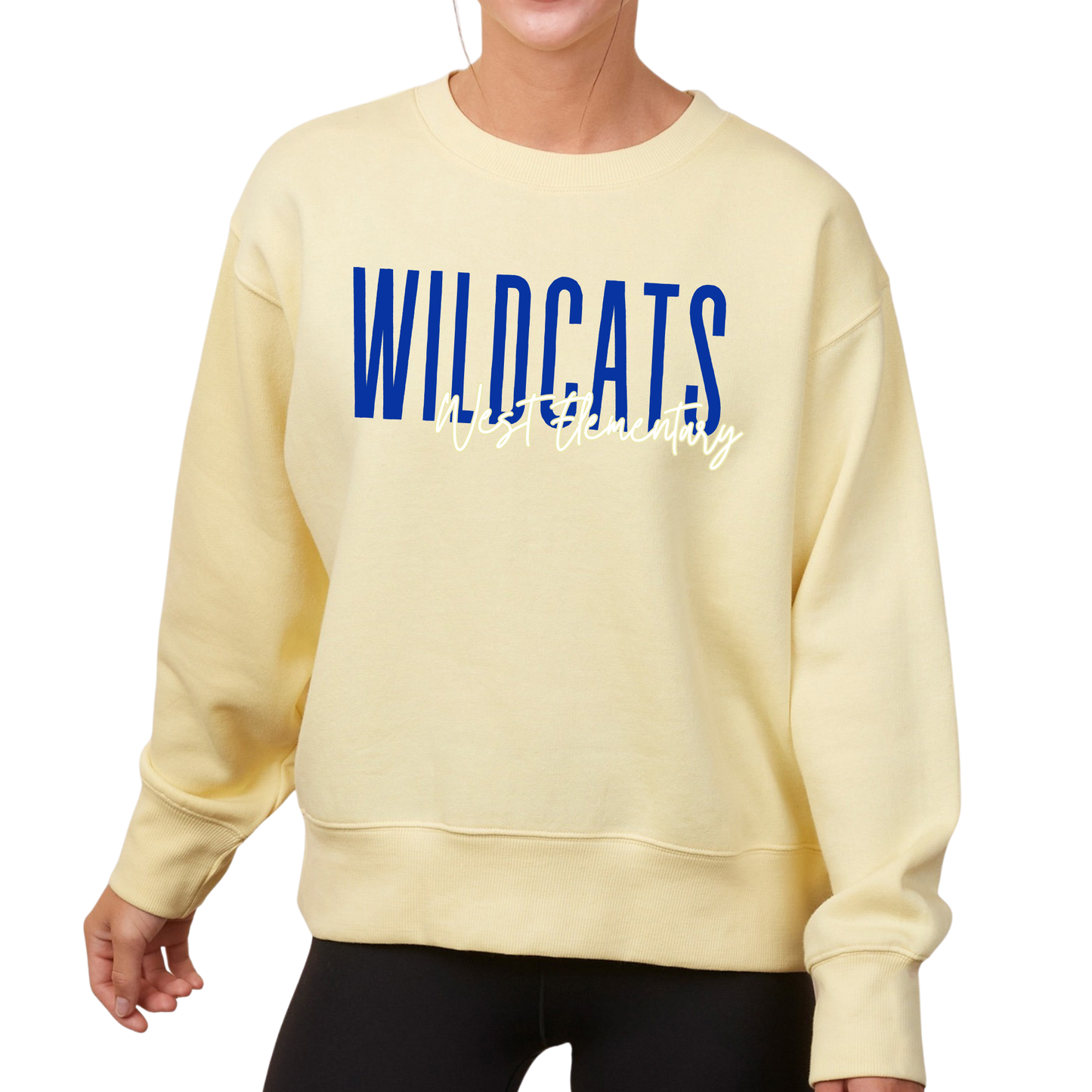 West Wildcats | Ladies Boxy Crewneck