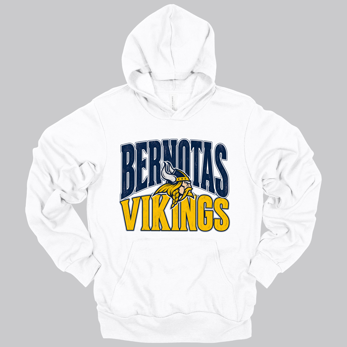 Bernotas Vikings Mascot | Adult Hooded Sweatshirt
