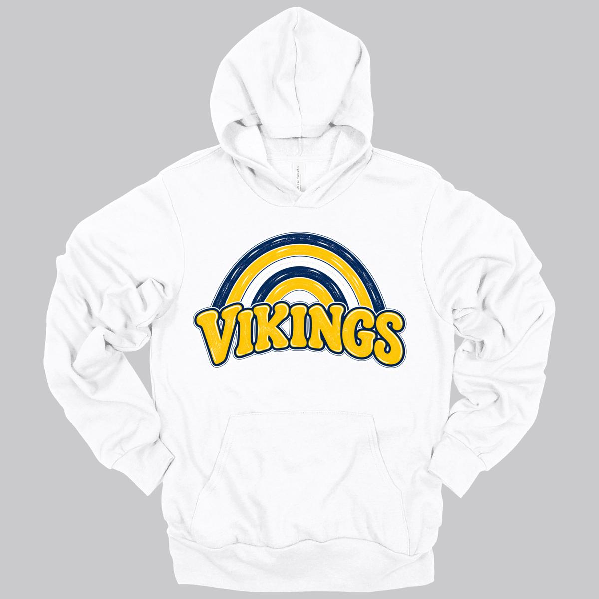 Vikings Rainbow | Adult Hooded Sweatshirt