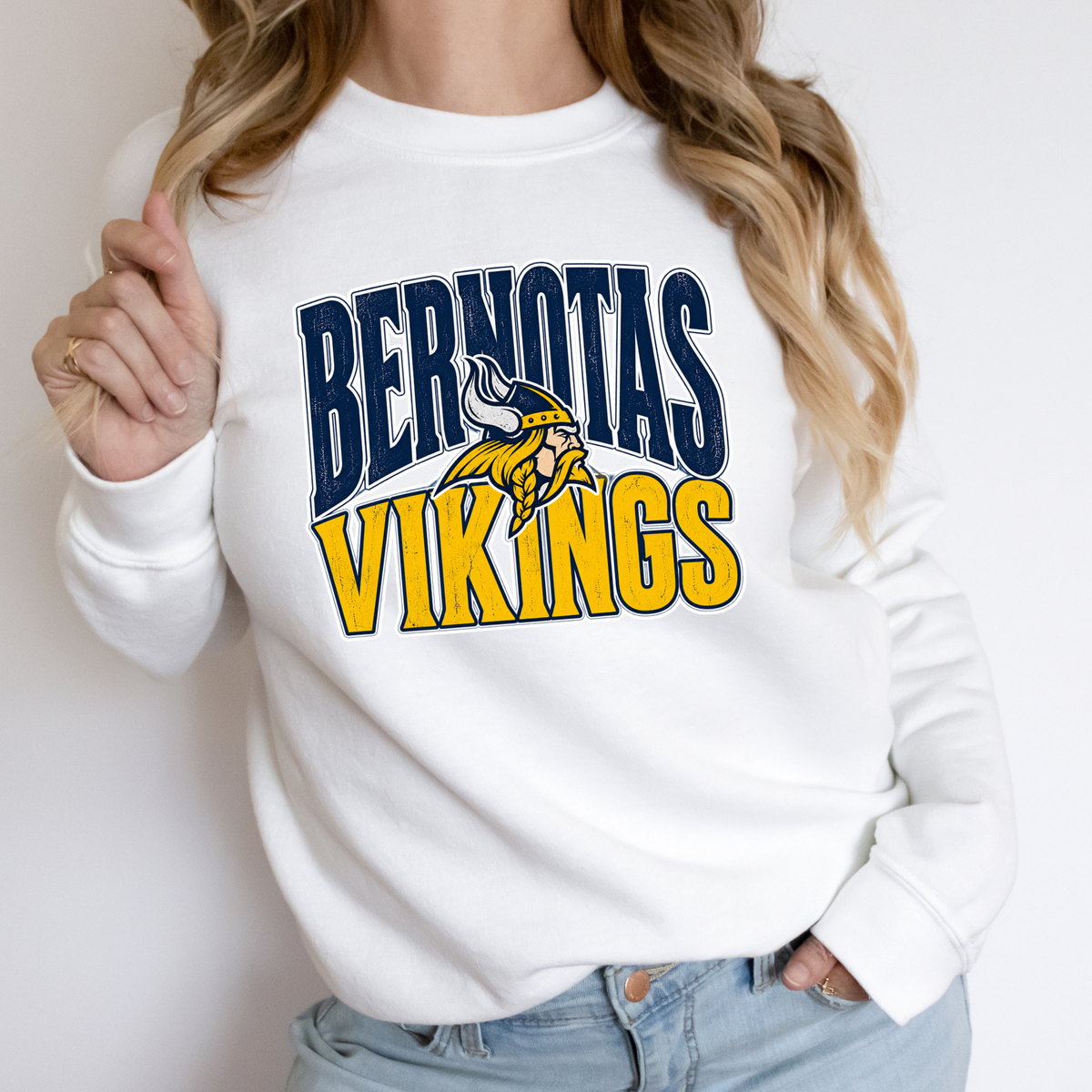 Bernotas Vikings Mascot | Adult Crewneck
